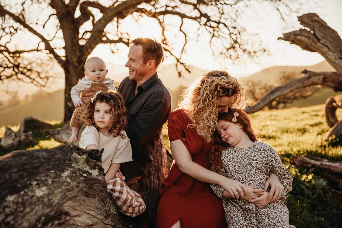 family of five fall photoshoot