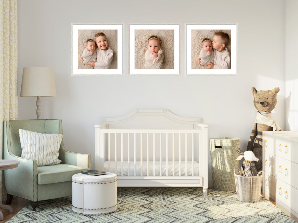 Redwood City Newborn Photographer matted prints