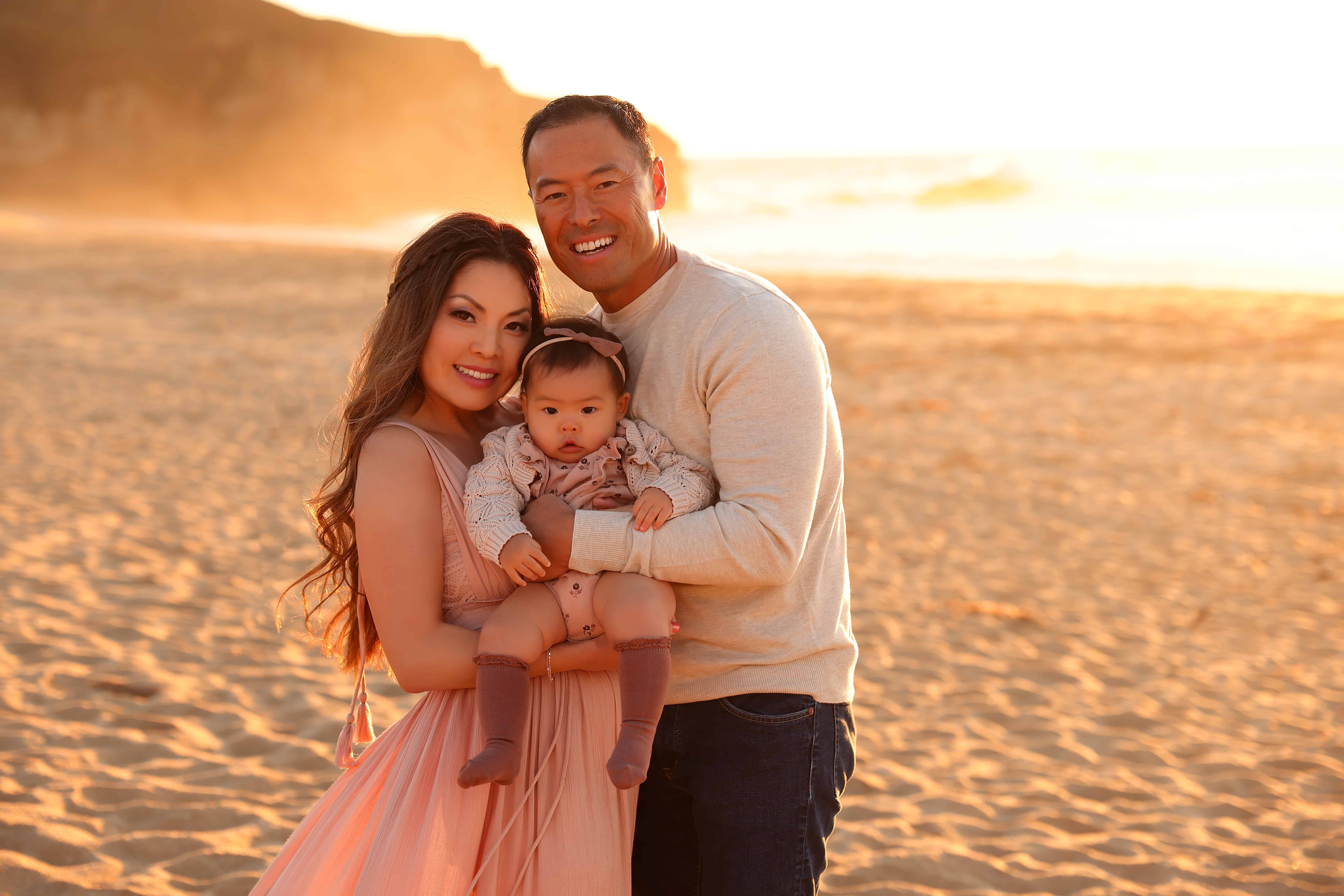 Half Moon bay family session at the beach